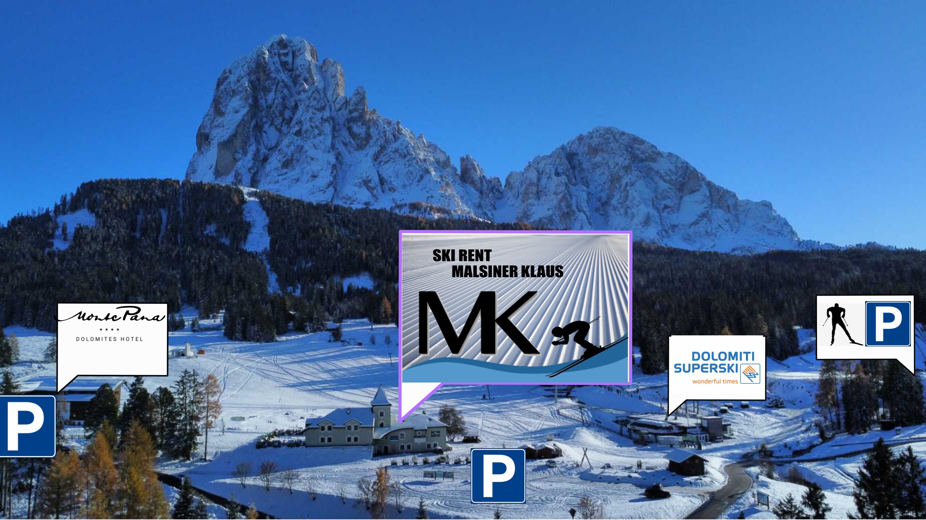 Skiverleih St. Christina / Santa Cristina - Grödnertal / Val Gardena - MK Rent Monte Pana - Foto 0